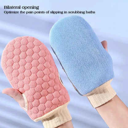 Bath Glove Honeycomb Body Scrub Towel Skin Exfoliating Scrubber Brush Back Body Massage Rubbing Dead Skin Cleansing Bathing Tool.