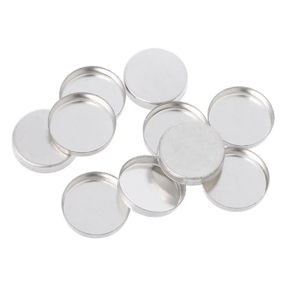 HUAMIANLI 10 Pcs New 3 Size Empty Magnetic For Eye Eyeshadow Shadow Makeup Powder Fundation Refill Palette Silver.
