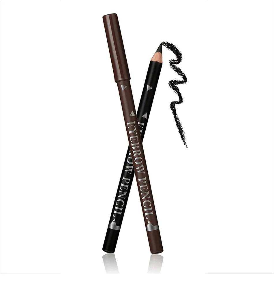 6/12Pcs Eye Brow Pencil Waterproof Professional Women Eye Makeup Pen Easy Color Natural Black Cosmetic Beauty Eyebrow Tool.