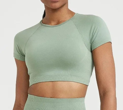 Seamless High-Quality Yoga Suit Effortless Oneractive Tight Scrunch Peachy Butt Gymwear Fitness Clothing For Women.