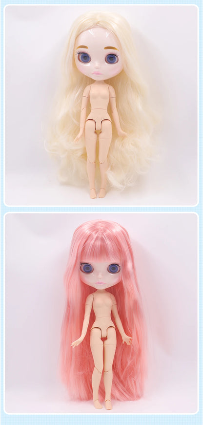 ICY DBS Blyth Doll 1/6 Joint Body 30CM BJD toys Natural shiny face with extra hands AB DIY Fashion Dolls girl gift.