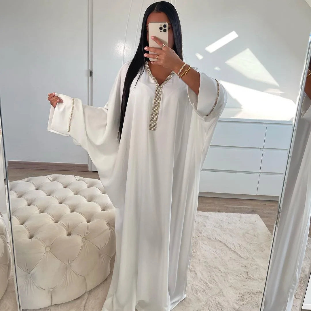 Ramadan Eid Batwing Abaya Prayer Clothes Women Kaftan Turkey Islam Muslim Long Dress Kebaya Caftan Marocain Robe Femme Musulmane.