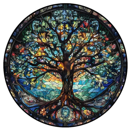 Deer in The Forest Wooden Puzzle Unique Shape Animal Puzzle Adult Relaxation Gift Exquisite Boxed Set with Decorative Artworks.