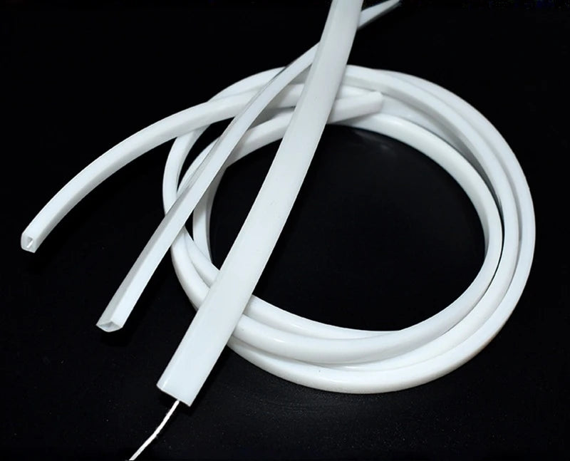 1-10m White/Transparent Neon Silicone Tube LED Rope Lamp Waterproof Diffuser Cover For 8/10/12m RGB Flexible Strip Light Channel.