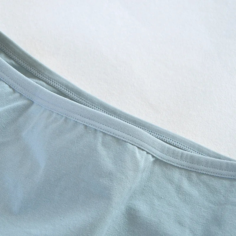 3PCS/Set Women Sexy Seamless Cotton Panties Big Size Underwear Female Underpants Girls 6 Solid Color Soft Briefs Lingerie 8815.