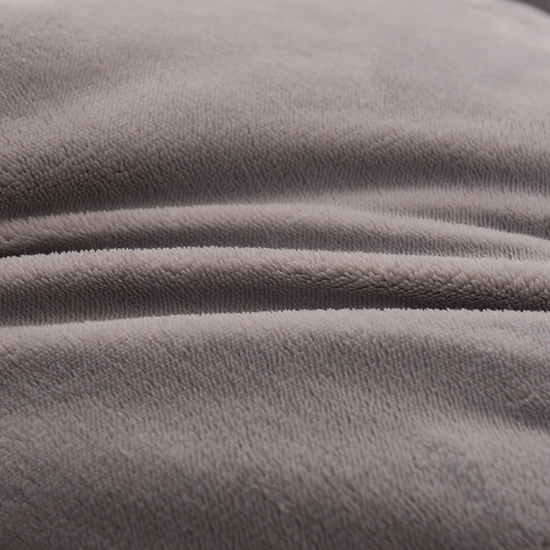 Solidcolor double-sided Duvet Lamb Wool flannel quilt warm comfort mattress in winter bedroom dormitory Thicken Weight Blanket.