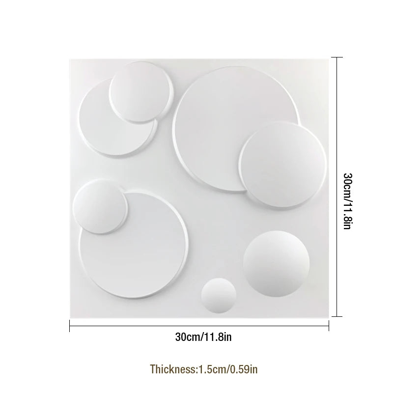 30cm 3D Wall Panel Wavy lines Decor Stone Brick Living Room TV Background Decal Tile Mold 3D wall sticker bathroom kitchen wall