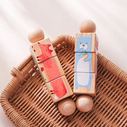 Baby Wooden Rotating Jigsaw Puzzle Hand bell Toy Baby Mobile Musical Rattle Toy Montessori Puzzle Game For Babies Newbaby Gift.
