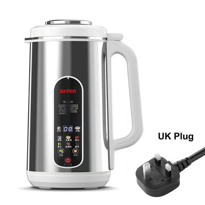 110V/220V Soy Milk Machine Electric Juicer Multifunctional Wall Breaking Machine Kitchen Auto Heating Rice Paste Machine 1200ml