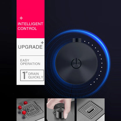 ASRAS New Nanometer Kitchen Sink Handmade Sink 4mm Thickness 240mm Depth Large Size Single Kitchen Sink With Drain Plate Sinks