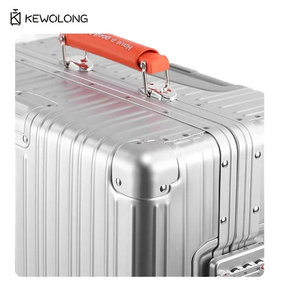 Vollaluminium-Magnesium-Legierungskoffer 20 29 Zoll – langlebiges Einscheckgepäck aus Metall mit TSA-Schloss, Handgepäck mit großer Kapazität.