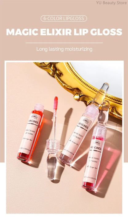 6 Colors Lip Plumping Gloss Instant Lip Plumper Extreme Volume Serum Oil Moisturizing Sexy Plump Lips Korean Makeup Products.