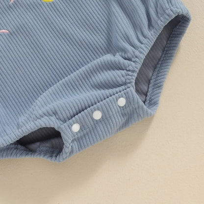 Baby ersten Geburtstag Stram pler, ärmellose Knopf verschluss Buchstaben Bodysuit lässige Overalls für Mädchen Jungen