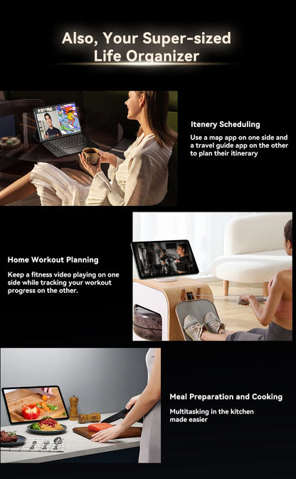 Blackview MEGA 2 Android 15 Tablet 12 inch 2K Display 36(12+24)GB 256GB Unisoc T615 9000mAh Battery Widevine L1 Pad PC.