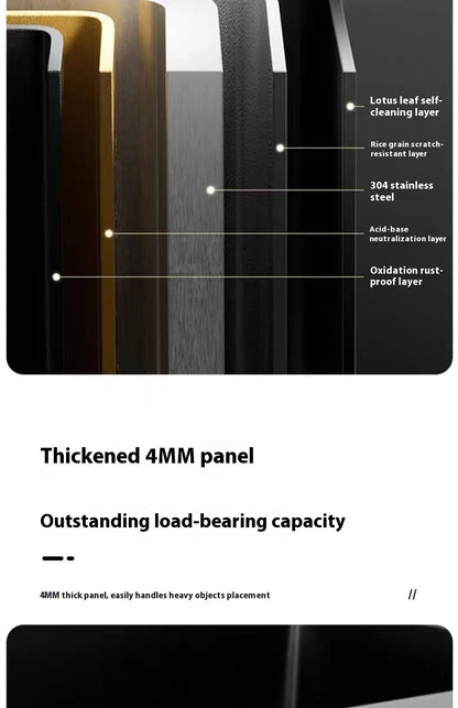 Stainless Steel Kitchen Sink Rice Grain Embossing Scratch and Abrasion Resistant Antifouling Large Single Slot Wash Dish Basin