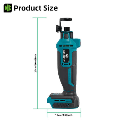NEWBENY 3-Gang-Bürstenloses elektrisches Trockenbau-Ausschnittwerkzeug Holz Trockenbau Sheetrock Drehsäge Elektrowerkzeug für Makita 18–21 V Batterie-Pin