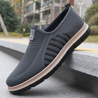 Men's Casual Sneakers Spring Summer Breathable Mesh Lightweight Soft Sole Antimicrobial Free Shipping Shoes.