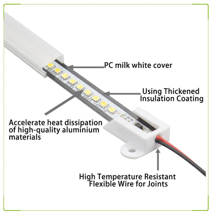 30cm/50cm/60cm LED Rigid Light Strip High Brightness LED Fluorescent Floodlight Tube Bar Industries Showcase Display Lamp 220V.