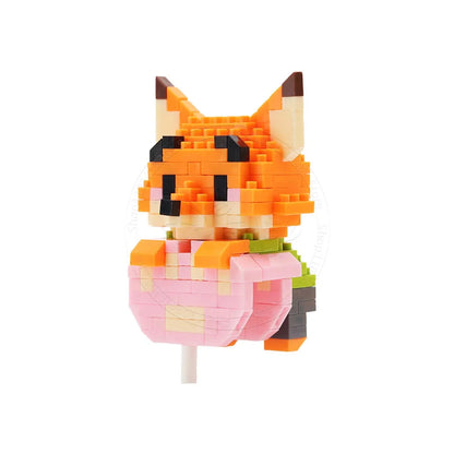 Stitch Disney Princess Elsa LinaBell Building Blocks Mickey Mouse Duck Mini Action Figures Blocks Assemble Toys Brick Kids Gifts