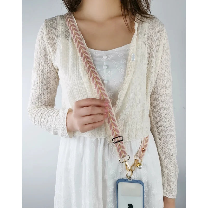 Adjustable Long Mobile Phone Lanyard Wrist Straps Lanyard for Keys Phone Charm Phone Strap Charm Strap Anti-lost Strap Rope.