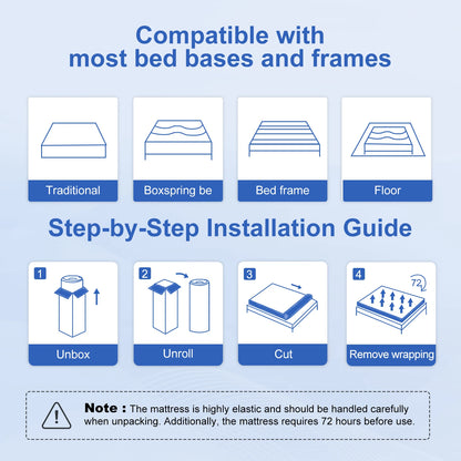 Daccormax 22 cm dicke Federkernmatratze, in mehreren Größen erhältlich, 7 Zonen ergonomisches Design, inklusive Spannbettlaken