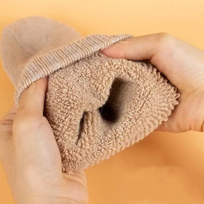 4Pairs/Lot Men's Winter Super Thick Thermal Socks Wool Men Women Solid High Quality Merino Wool Socks Cold Snow Warm Wool Socks.