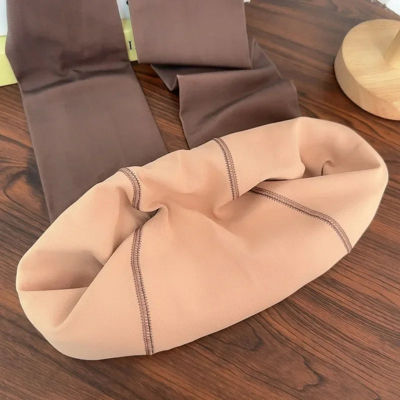 Sexy Thicken Warm Tights Women Plus Size Thermal High Waist Elasticity Plush Fleece Translucent Coffee Elasticity Pantyhose