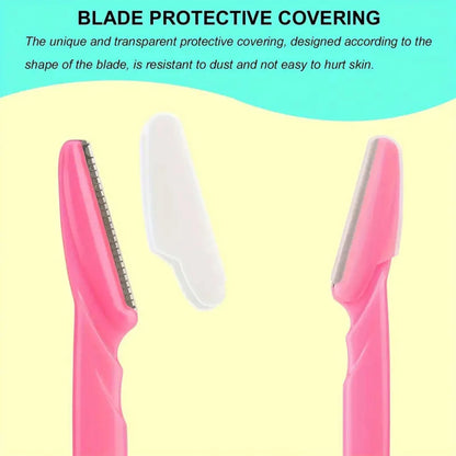 5/10/30/40pcsbrow Razor and Face Razor for Women and Men, Eyebrow Hair Trimmer and Shaver with Protective Cover,Safe.