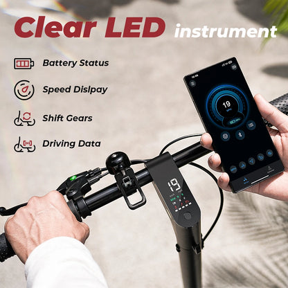 ISCOOTER W5 Electric Scooter Adults 350W motor 36V7.8Ah E-Scooter 8.5" Inflatable road Tires Foldable EScooter.