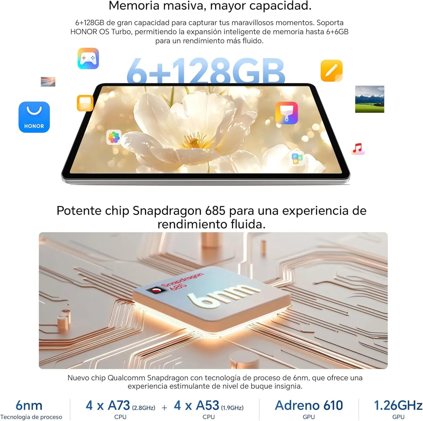 HONOR Pad X9a 11.5 Inches, 120Hz 2.5K Display, 6GB/128GB WiFi, 8300mAh Battery Tablet without Charger Qualcomm Snapdragon 685.