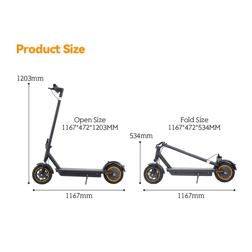 HEZZO G30 City Electric Scooter 500W Motor 36V 15Ah Battery City Electric Scooter 10" Road Tire E-scooter.