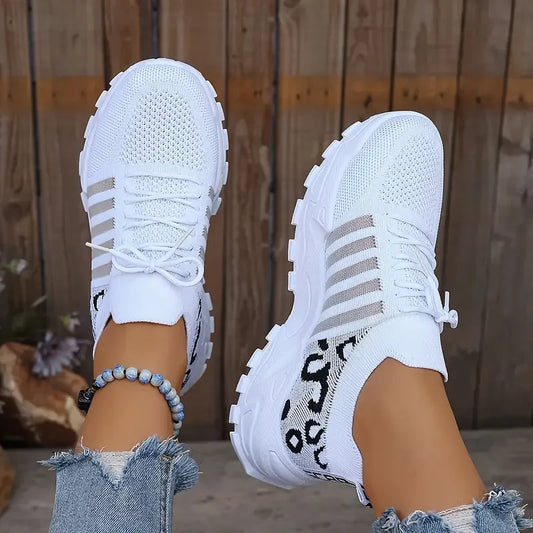 Schuhe Frau 2025 [Sneaker mit Leopardenmuster] leichte und atmungsaktive lässige Damen-Sneaker. Damenschuhe Sale-Schuhe
