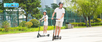RCB Electric Scooter for Kids Ages 6-8-12, R15 Kids Electric Scooter, 20 KM/H Top Speed, 16KM Range, 3 Heights Adjustable, Gifts.