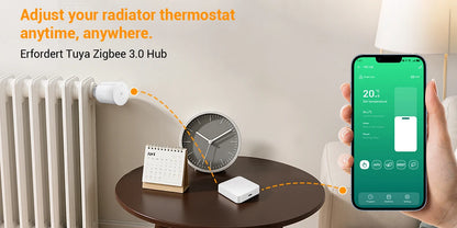 Tuya Zigbee Smart Thermostatic Valve Radiator Actuator Valve Wireless Temperature Controller Energy-Saving for Home Heating Alex.