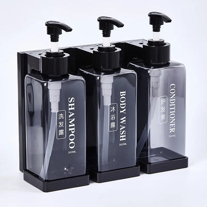 300 ml Hotel-Seifenspender zur Wandmontage, nachfüllbarer Shampoo- und Spülungsspender, für Badezimmerbedarf, Hotelparty