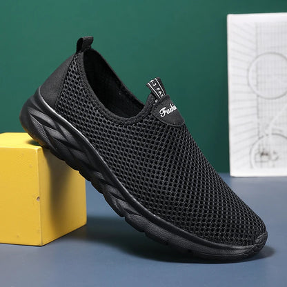 YRZL Sneakers Men Summer Casual Shoes Men Mesh Breathable Outdoor Non Slip Sports Shoes Slip on Loafers for Men Pius Size 39-46.