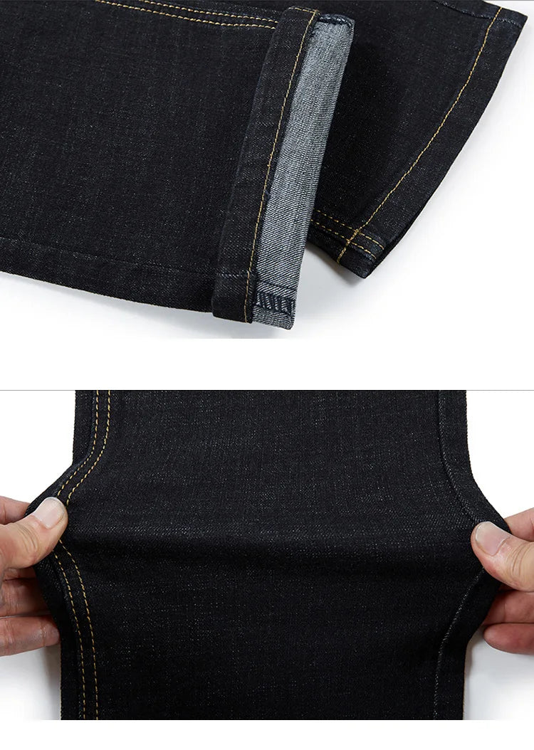 Big size jeans men size 200kg pants elastic waist elastic smart casual loose pants oversize 15XL.
