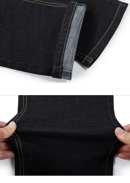 Big size jeans men size 200kg pants elastic waist elastic smart casual loose pants oversize 15XL.