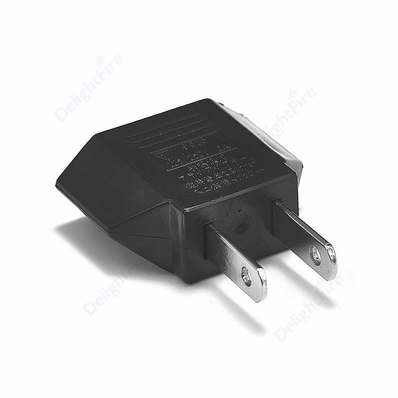 US-Elektrostecker-Adapter, europäisch, EU auf US, Amerika, China, CN, Kanada, CA, Reiseadapter, 2-poliger Stecker, Typ A, Konverter, Netzteil.
