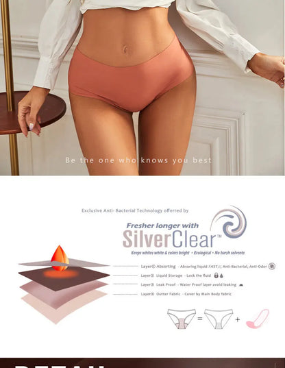 Period Panties Leakproof Washable Sanitary Napkin Insert Cross-Border plus Size Seamless Period Underwear.