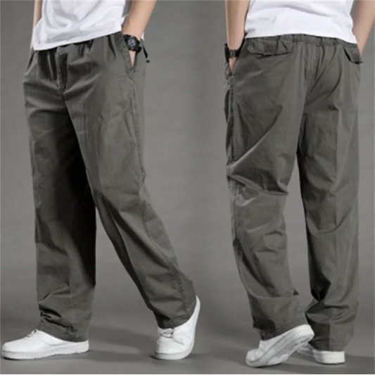 FGKKS 2024 Outdoor Casual Pants For Men Solid Color Large Pocket Breathable Pants High Quality Design Hot Casual Pants For Men.