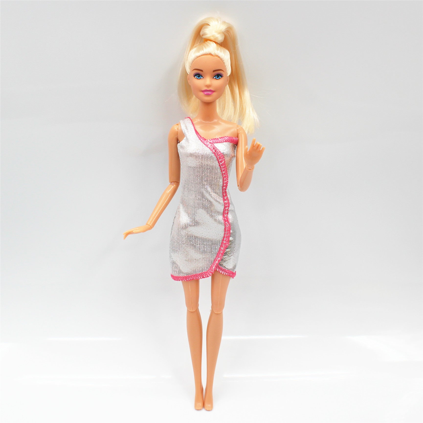 New 30cm 11 Joints Movable Doll with Clothes 1/6 Doll with Skirt Girls Play House Diy Dress Up Toy Gifts.