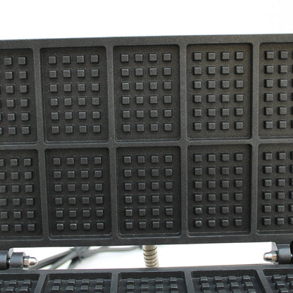 Sweetmile Stainless steel waffle iron Waffle maker 10 grid non-stick pan Commercial Waffle Maker Machine 1500W 50~300℃.