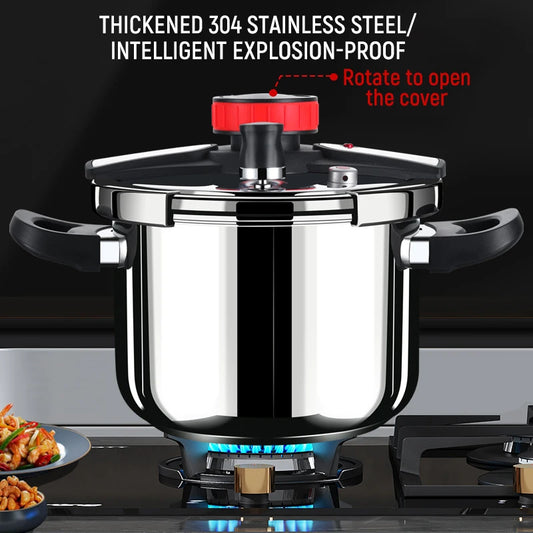 5L/6L Gas Stove Thickened Pressure Cooker Multifunctional Pressure-Limited Explosion-proof  Stainless Steel Kitchen Pressure Pot.