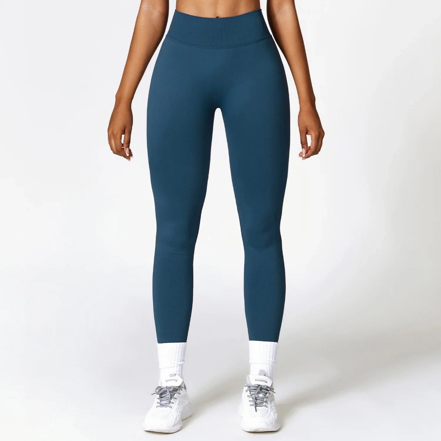 Women's V Back Sports Leggings Athletic Fitness Gym Yoga Pants Tights Scrunch Control Running Exercise Workout Leggins.