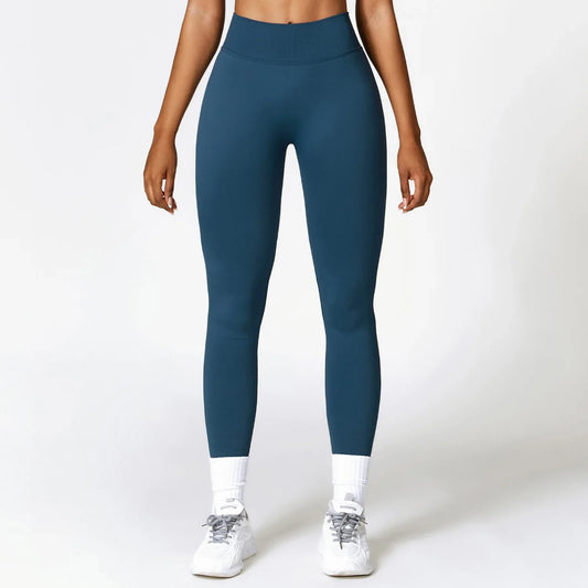 Women's V Back Sports Leggings Athletic Fitness Gym Yoga Pants Tights Scrunch Control Running Exercise Workout Leggins.