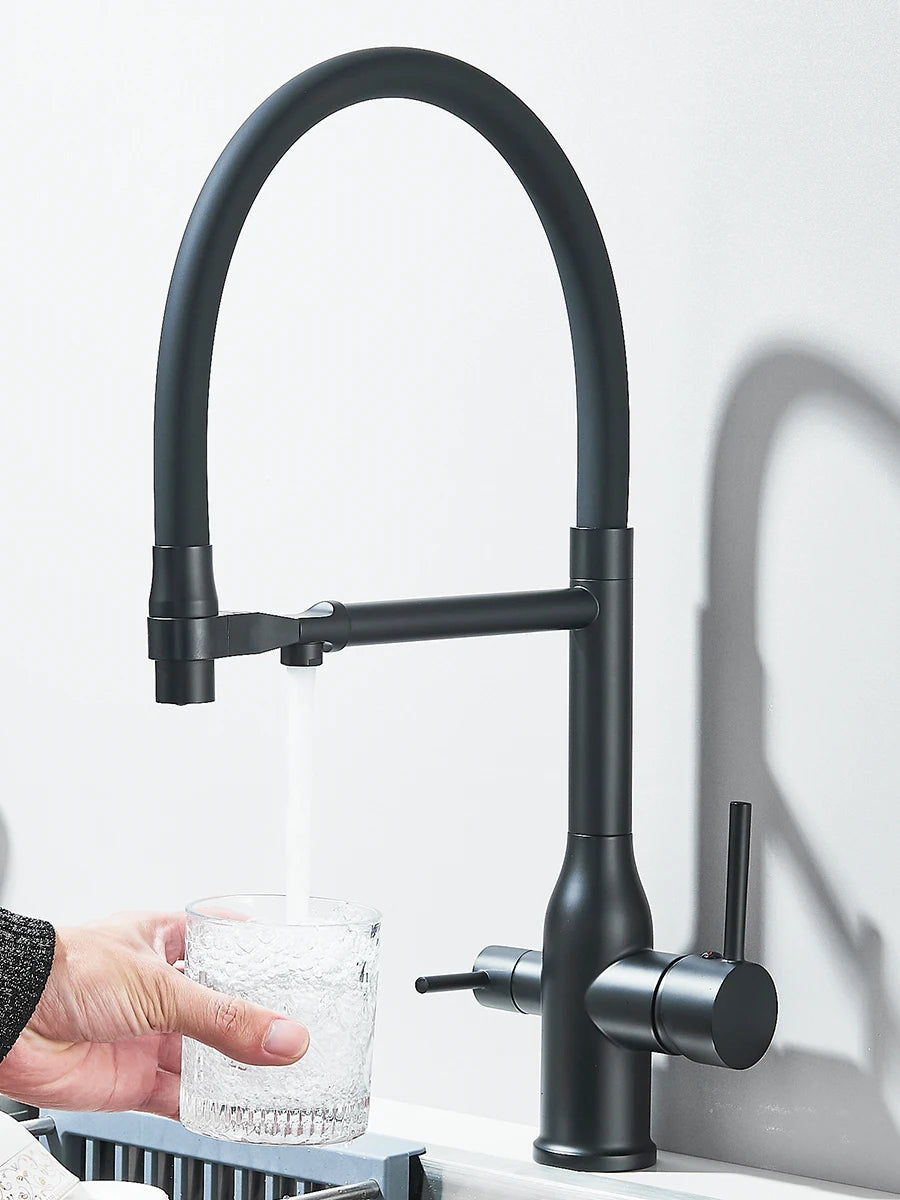 Filtered Kitchen Faucet Purification Tap With Magnetic Sprayer Kitchen Faucet Filtered Water Purification Feature Kitchen Tap