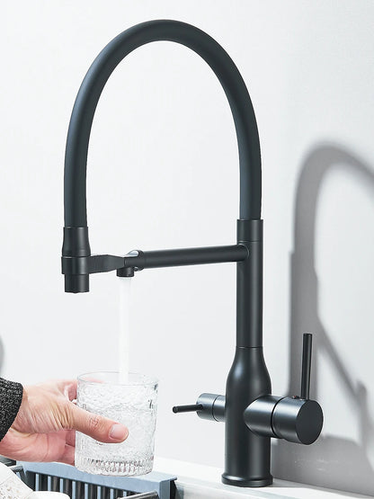 Filtered Kitchen Faucet Purification Tap With Magnetic Sprayer Kitchen Faucet Filtered Water Purification Feature Kitchen Tap
