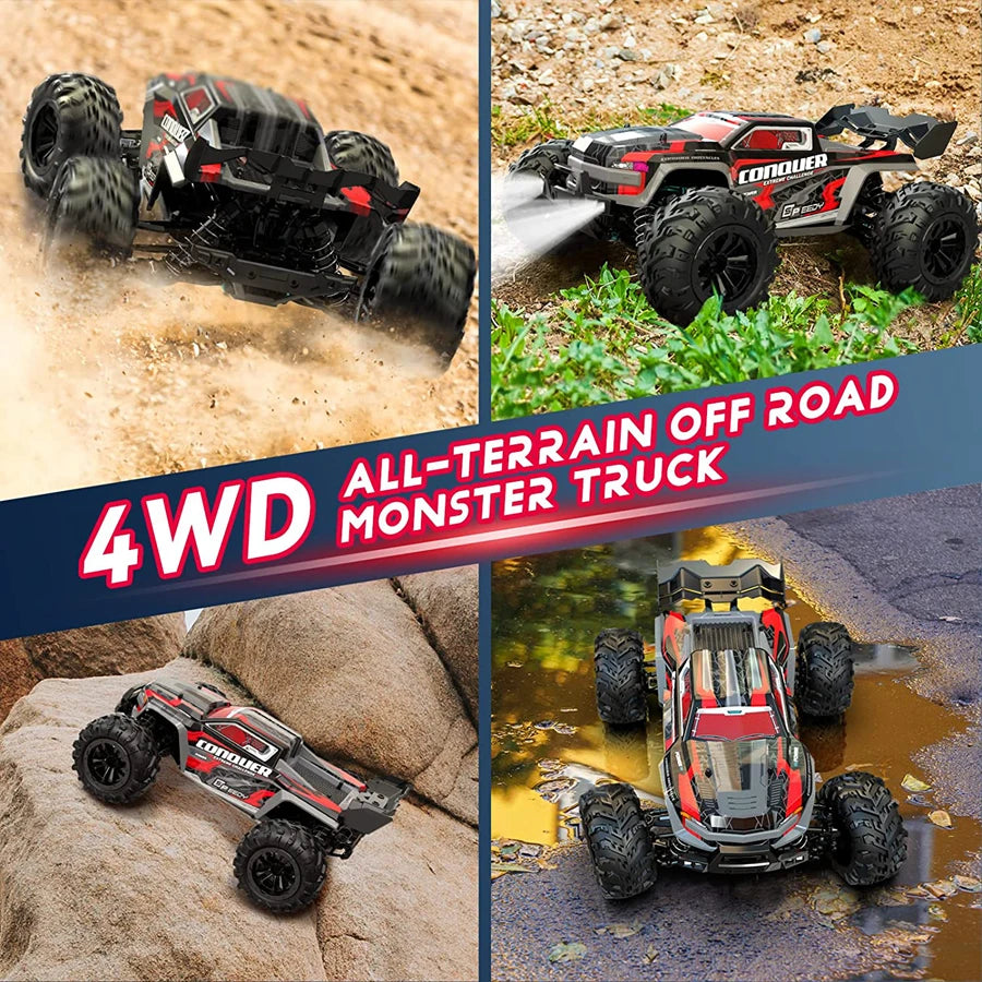 4WD 1:16 80KM/H Super Brushless 50KM/H Brushed RC Car 4x4 Off Road Remote Control High Speed Drift Racing Truck Toy Kids Adults.