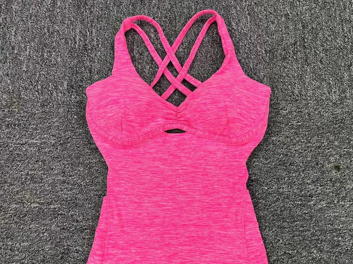 Seamless Yoga Jumpsuits Sports Fitness Peach Hip Raise Cross Beauty Back Dance Belly Contracting One-piece Tracksuits for Women